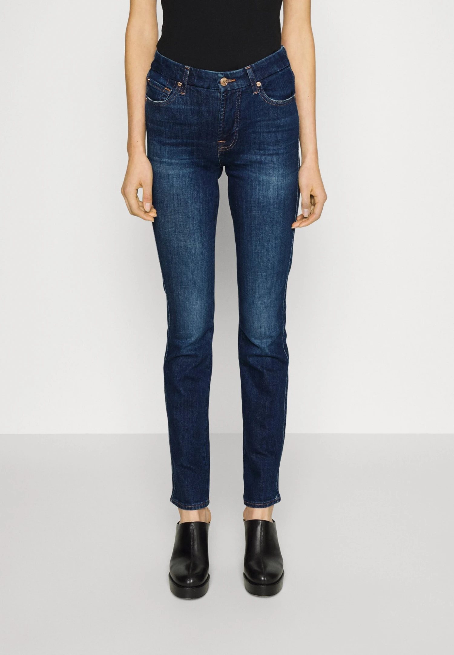 7 For All Mankind Kimmie Sliillfor - Vaqueros Rectos - Dark Blue 1 7 For All Mankind Kimmie Sliillfor - Vaqueros Rectos - Dark Blue