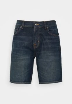 7 For All Mankind Straight Vibration - Shorts Vaqueros - Dark Blue -7 For All Mankind c7148dcf53ab40a0a0c909a79ced8fe7
