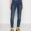 7 For All Mankind Roxanne- Vaqueros Pitillo - Dark Blue