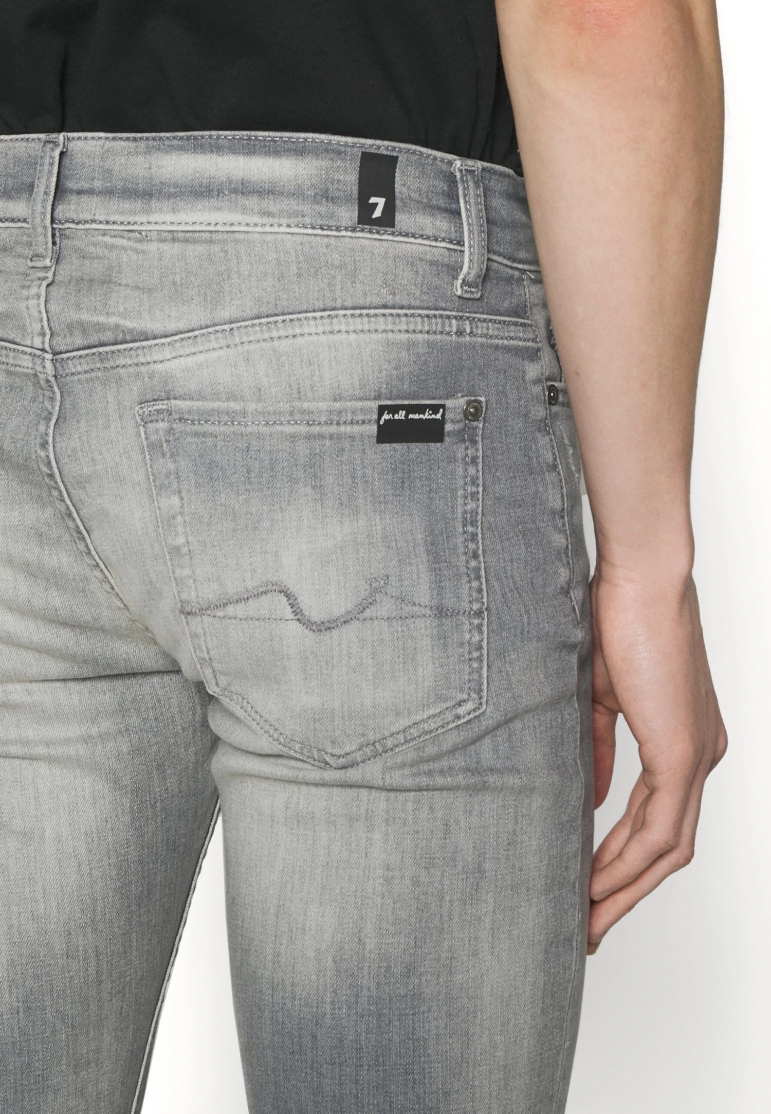 7 For All Mankind Paxtyn - Vaqueros Pitillo - Grey 5 7 For All Mankind Paxtyn - Vaqueros Pitillo - Grey - Imagen 5