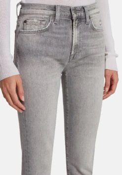 7 For All Mankind Roxanne Luxe Vintage Imprint - Vaqueros Pitillo - Grey -7 For All Mankind d7664f8f555b444abc1cdbaa6188dcc9