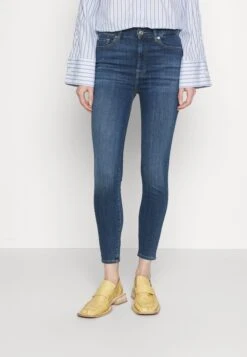 7 For All Mankind Aubrey Sliillluxrom - Vaqueros Pitillo - Mid Blue