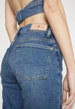 7 For All Mankind Roxanne Ankle Luxvinimp - Vaqueros Pitillo - Mid Blue -7 For All Mankind e93ba45f815742dd8702a9383d14aab4