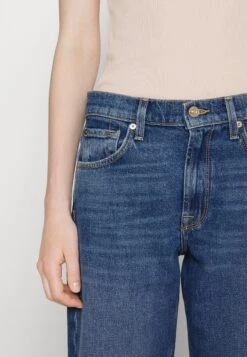 7 For All Mankind Tess Trouser Explorer - Vaqueros Boyfriend - Mid Blue -7 For All Mankind edff16ca73e045e18d81b251101770cd