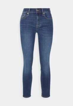 7 For All Mankind The Ankle Bair Eco Duchess - Vaqueros Pitillo - Mid Blue