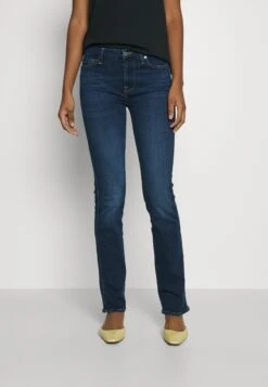 7 For All Mankind Kimmie Sliillopu - Vaqueros Rectos - Dark Blue