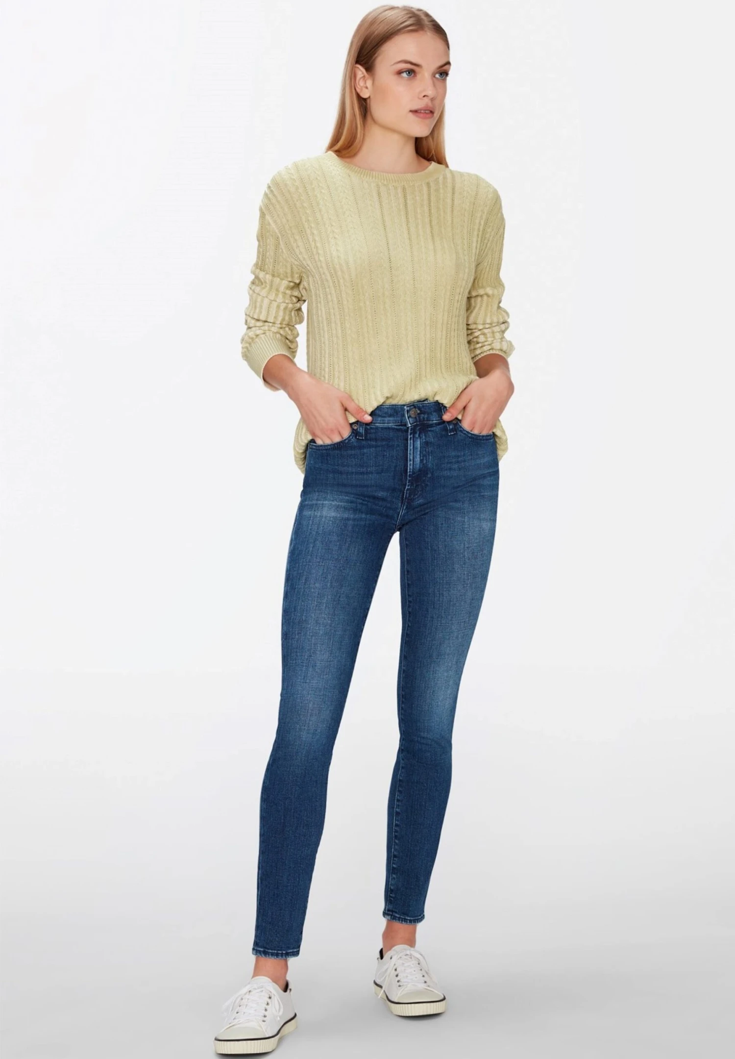 7 For All Mankind Sliilladv - Vaqueros Pitillo - Mid Blue 2 7 For All Mankind Sliilladv - Vaqueros Pitillo - Mid Blue - Imagen 2