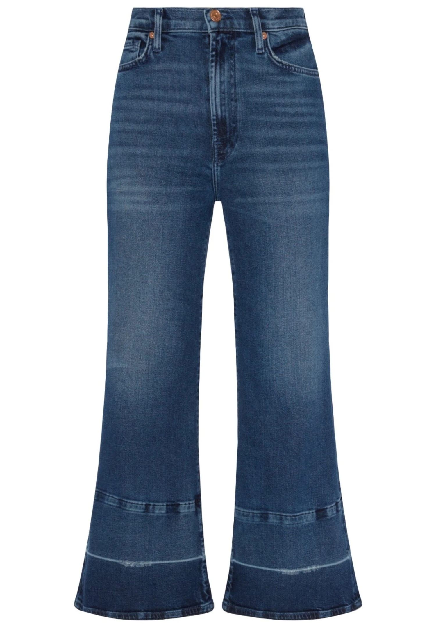 7 For All Mankind The Cropped Jo- Vaqueros A Campana - Dark Blue 4 7 For All Mankind The Cropped Jo- Vaqueros A Campana - Dark Blue - Imagen 4